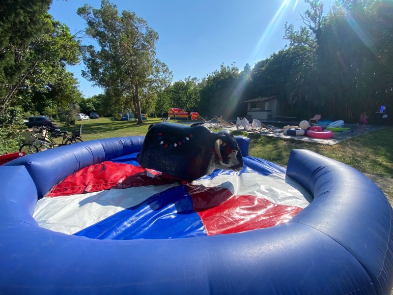 Location d'un taureau mécanique avec animateur encadrant pour un particulier pour anniversaire à Arles